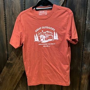 Eddie Bauer rusty red/orange RV short sleeve t-shirt